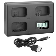 NP-FW50 NPFW50 Battery Charger 3 Slot Charger for Sony Alpha ZV-E10 A6400 A6500 A6300 A6000 A7 A7R A