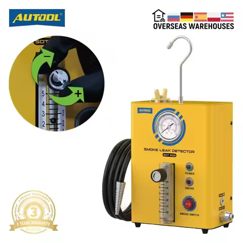 AUTOOL SDT203 Automotive Smoke Machine Leak Detector Tester Fuel Pipes Leakage Detector Tester With 