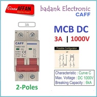 CAFF MCB DC 2P 1000V 3A Circuit Breaker Solar PV Solar Panel PLTS
