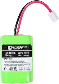 Synergy Digital Dog Collar Battery, Compatible with Kinetic MH120AAAL4GC Battery (Ni-MH, 4.8V, 150 m