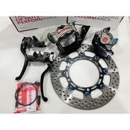 COMBO XMAX V1 V2 ORIGINAL BREMBO STYLEMA P34 RED LOGO CALIPER FULLSET WITH RCS16 RCS19 MASTER PUMP &