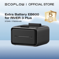 EcoFlow Extra Battery EB600 for RIVER 3 Plus Expansion LiFePO4 (LFP) Battery with 10-Year Lifespan, 