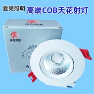 Love Bright Lighting led Spotlight Ceiling Light Spotlight cob Embedded Angle Adjustment Shop Clothi