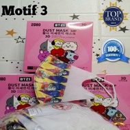 Masker Anak Duckbill BT21 / Masker Anak Berkarakter / Masker Anak