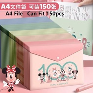 Cartoon A4 Size File Button File Paper File Plastic A4 File A4 Fail Stationery