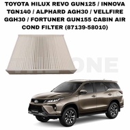 TOYOTA HILUX REVO GUN125 / INNOVA / ALPHARD / VELLFIRE / FORTUNER CABIN AIR COND FILTER (87139-58010