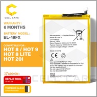 Battery For INFINIX HOT 8 X650 X650B/HOT 9 X655/SMART 6 X6511/SMART 6 HD X6512 BL-49FX (5000mAh)