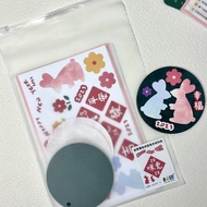 2023兔年皮革雙色杯墊DIY材料包