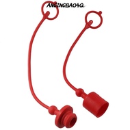 ANGINGBAO4Q Hydraulic Dust Covers, 1/2 ISO-B Plastics Hydraulic Coupler Dust Cap, With Retention Rin