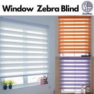 [Zoomac] Zebra Blind Bidai Tingkap Bidai Curtain for Home Decor | Modern Style | Roller Blinds