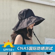 UV vinyl sunscreen sunshade hat women's summer face cover UV protection sun hat outdoor cycling big brim fisherman hat