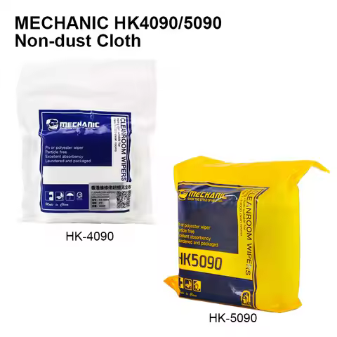 MECHANIC HK4090 HK5090 LCD Screen Non-dust Cloth for Mobile Phone Laptop Maintenance 10*10cm Soft Ca