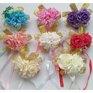Foam Roses Bridal Bridesmaid Wrist Corsage Wedding Bracelet