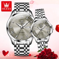 OLEVS Jam Tangan Couple Terkenal Couple Watches His and Her Watch Automatic Mechanical Watch For men