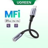UGREEN MFi Lightning to 3.5mm Jack AUX Cable for iPhone 14/13/iPhone 12/iPhone 7 8 plus XR Xs MAX