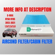 READY STOK Isuzu cabin filter aircond filter dmax rt50 rt85 1.9L 2.5L 3.0L (2013-2021) air-cond filt
