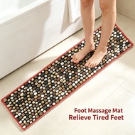 Foot Massage Mat Acupressure Mat Foot Acupoint Relaxation Reflexology Natural Cobblestone Foot Walki