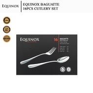 Equinox Stainless Steel Fork Spoon Knife Cutlery Set - Baguatte (16 Pcs)