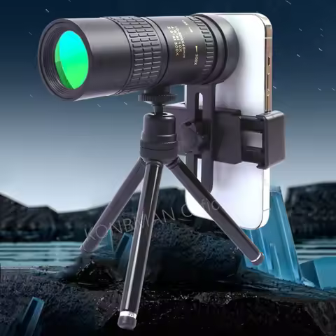 10-300 Monocular Telescope Compact Telescopic Zoom Waterproof Bak4 Professional HD ED Glass with Tri