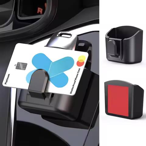 Car Key Storage Box Storage Box for Vehicle Supplies Dashboard Central Control Console Highspeed Tol