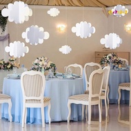 colorfullife 16Pcs 3D Cloud Decorations White Clouds For Ceiling Cloud Party Decorations Cloud Ornam