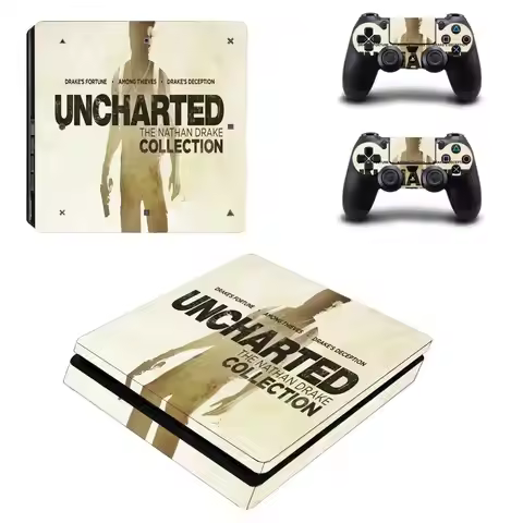 Uncharted PS4 Slim Stickers Play station 4 Skin Sticker Decals For PlayStation 4 PS4 Slim Console & 