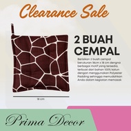 2 Pot Holders Cooking Cempal/ [18cm x 18cm] PRIMA DÉCOR – CLEARANCE