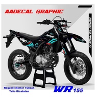 Simple wr155 decal, latest simple wr sticker, Yamaha wr155 decal, supermoto decal, trail decal, Yama
