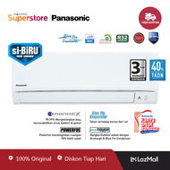 Panasonic AC Split Dinding Standard Deluxe Si-Biru Nanoe-G 1/2 PK  ( 0.5 PK ) - CS-PN5WKJ | PN5WKJ | PN5 WKJ