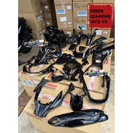 NVX155 V2 NVX 155 INNER HITAM DIAMOND AEROX COVER INNER SET PART HITAM CAVER METER FENDER INNER HITA