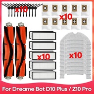 Fit For Dreame Bot D10 Plus / RLS3D / Z10 Pro / L10 Plus Roller Side Brush Filter Mop Dust Bag Robot