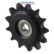 EMOTEPH Chain Idler Sprocket, C45 Carbon Steel 13 Tooth Convex Idler Gear, with Insert 10mm Bore 1/2