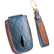 Leather Key Fob Cover Fit for Genesis GV60 GV80 G70 G90 2025 2024 2023 Remote Key Fob Case Protector
