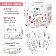 Lottery Game Decorations Including Set 50 Pieces Girl Card Box Wildflower Party Baby Box Lottery Lot