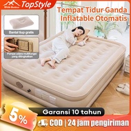 【Garansi 10 tahun】kasur angin pompa otomatis tempat tidur camping (Termasuk pompa udara otomatis)