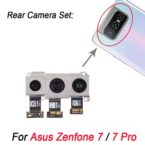 Back Facing Camera Set for Asus Zenfone 7 ZS670KS / Asus Zenfone 7 Pro ZS671KS Back Rear Camera Repa