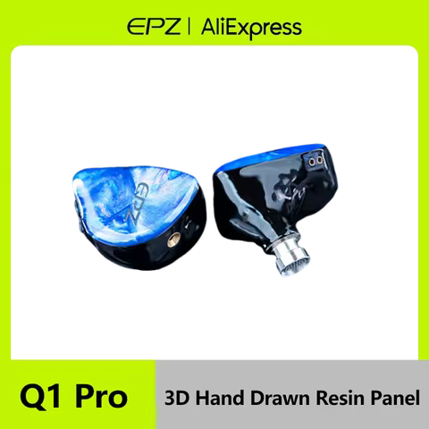 EPZ Q1 Pro Yunshuilan Wired Earphones HIFI Bass Earbuds IEM In Ear Gamer headset MIC Type C 0.78 2 P