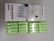 8pcs AA700 mAh/ 8pcs AAA 600mAh+ FREE  CHARGER) Rechargeable Battery for outdoor Solar rechargeable