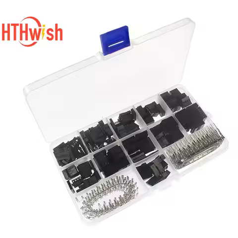 2.54mm Dupont Jumper Header Connector Kit with Male/Female Terminals, 620pcs Dupont Connector Assort