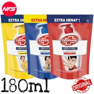 LIFEBUOY Liquid Handwash Pouch-Lemon Fresh/Mild Care/Total 10-180 ml-Sabun Tangan Cair Refill Botol-