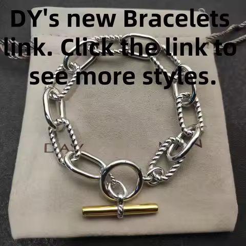 2025 New DY High Quality Couple Bracelet Unisex Fashionable Simple Retro Beaded Bracelet Daily Wear 