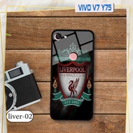 Vivo V7/ Y75 3D glass case - football team image