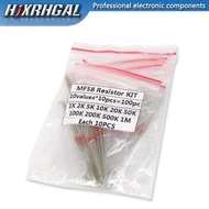 100pcs=10value*10pcs NTC Thermistor Resistor Kit NTC-MF58 1K 2K 5K 10K 20K 50K 100K 200K 500K 1M +/-