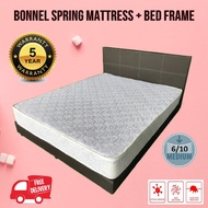 8Inch Bonnel Spring Mattress with Bed Frame Single Super Single Queen and King Size available