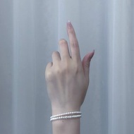 星光圓舞曲小米珠淡水珍珠手鍊輕珠寶真珠手環18K金手鍊