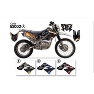 Kawasaki klx 150 klx150 body sticker decal (custom) (002)