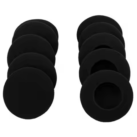 10Pcs 60mm/2.4" Black Replacement Foam Ear pads Cushion For Logitech H600 H330 H340/Aiwa HP-CN5/Labt