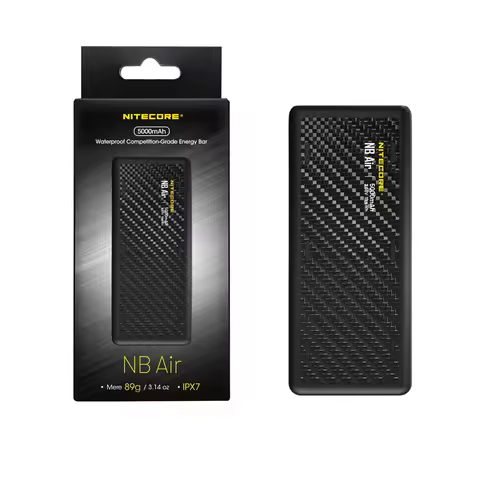 NITECORE NB Air Power Bank 5000mAh Mobile Powerbank IPX7 Waterproof 18W USB-C Fast Charge PD QC3.0 O