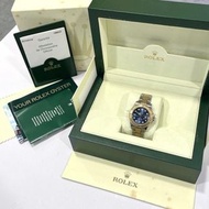 98%NEW ROLEX WATCH #16623 Yacht-Master 藍色錶盤 18K黃金錶圈 36mm #勞力士手錶 #香榭站正品