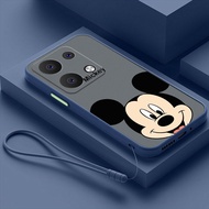 Redmi Note 13 Pro+Plus xiaomi redmi Note13 Pro 5G Anti-fall disney Mickey Phone Case Translucent Clear Casing Frosted Hard Cover
